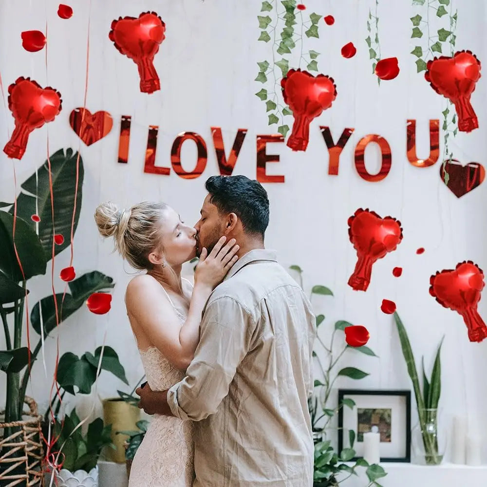 Heart Balloons Set of 50 – 5" Foil Heart Balloons for Parties & Celebrations – The Party Days | The Party Days