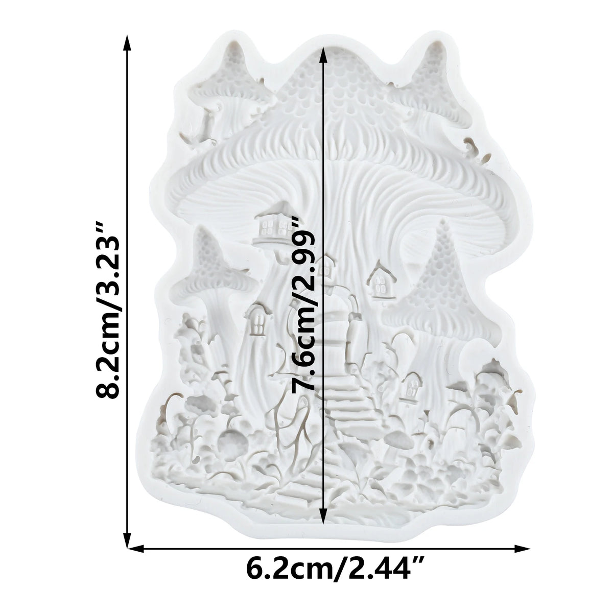 Mushroom Castle Silicone Mold – Fondant, Chocolate & Cake Decorating – The Party Days | The Party Days