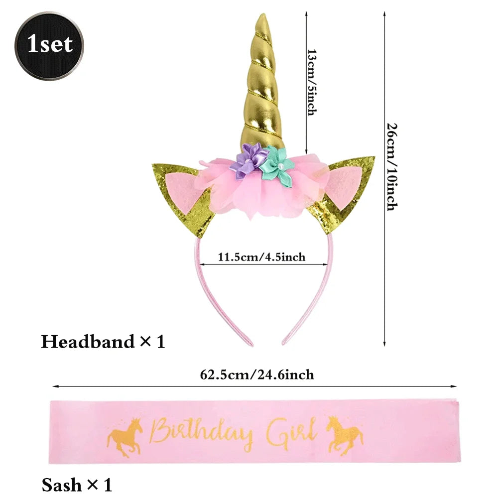 Unicorn Party Decoration Kit 1 | Plates, Napkins, Banner & Accessories | The Party Days | The Party Days
