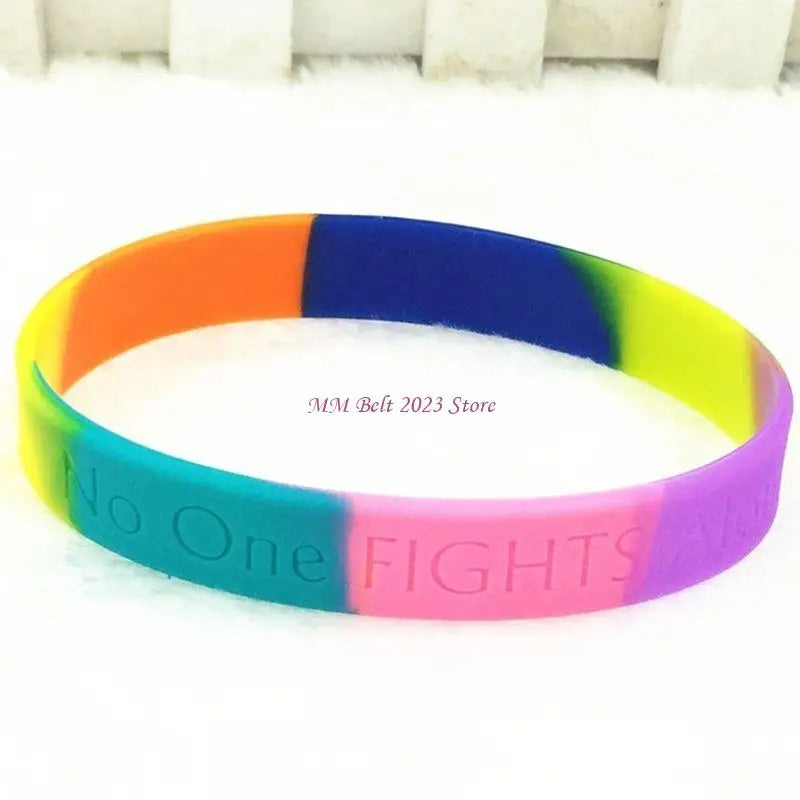 Rainbow Pride Silicone Bracelet – LGBT Adjustable Braided Wristband | The Party Days | The Party Days