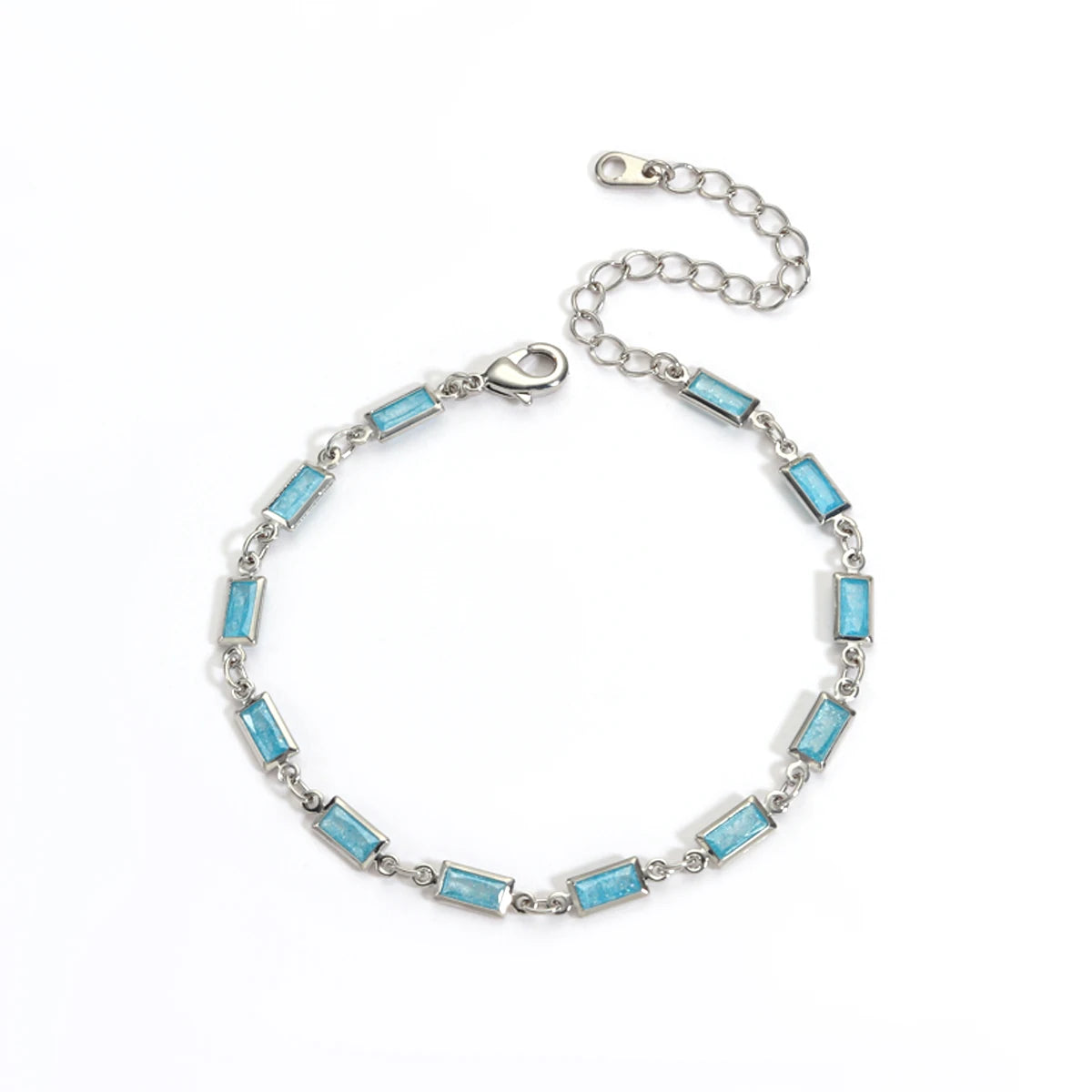 Micro Inlaid Zircon Charm Bracelet & Anklet – Geometric Sugar Design | The Party Days