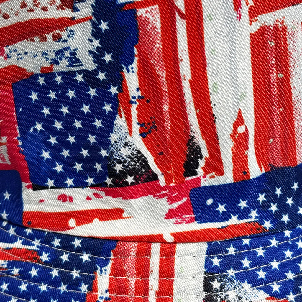 Patriotic American Flag Bucket Hat – Reversible, Foldable & Stars and Stripes | The Party Days | The Party Days