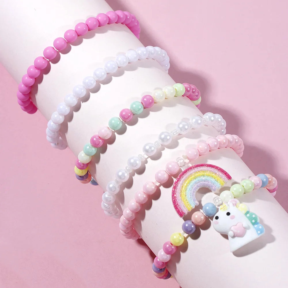 Rainbow Unicorn Bracelets for Girls | Party Favors & Friendship Gifts | The Party Days | The Party Days