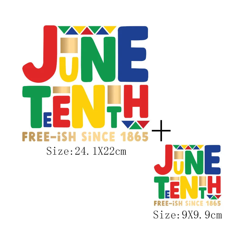 Juneteenth Iron-On Transfer Patch for Clothing – DIY Heat Sticker for T-Shirts & Hoodies | The Party Days | The Party Days