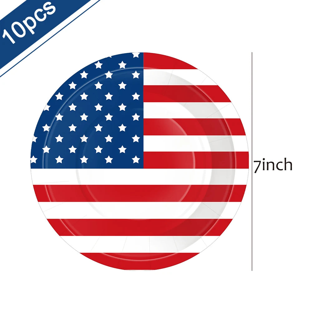 4th of July Party Decorations – USA Patriotic Party Supplies – Plates, Cups, Banner, Balloons & More – The Party Days | The Party Days