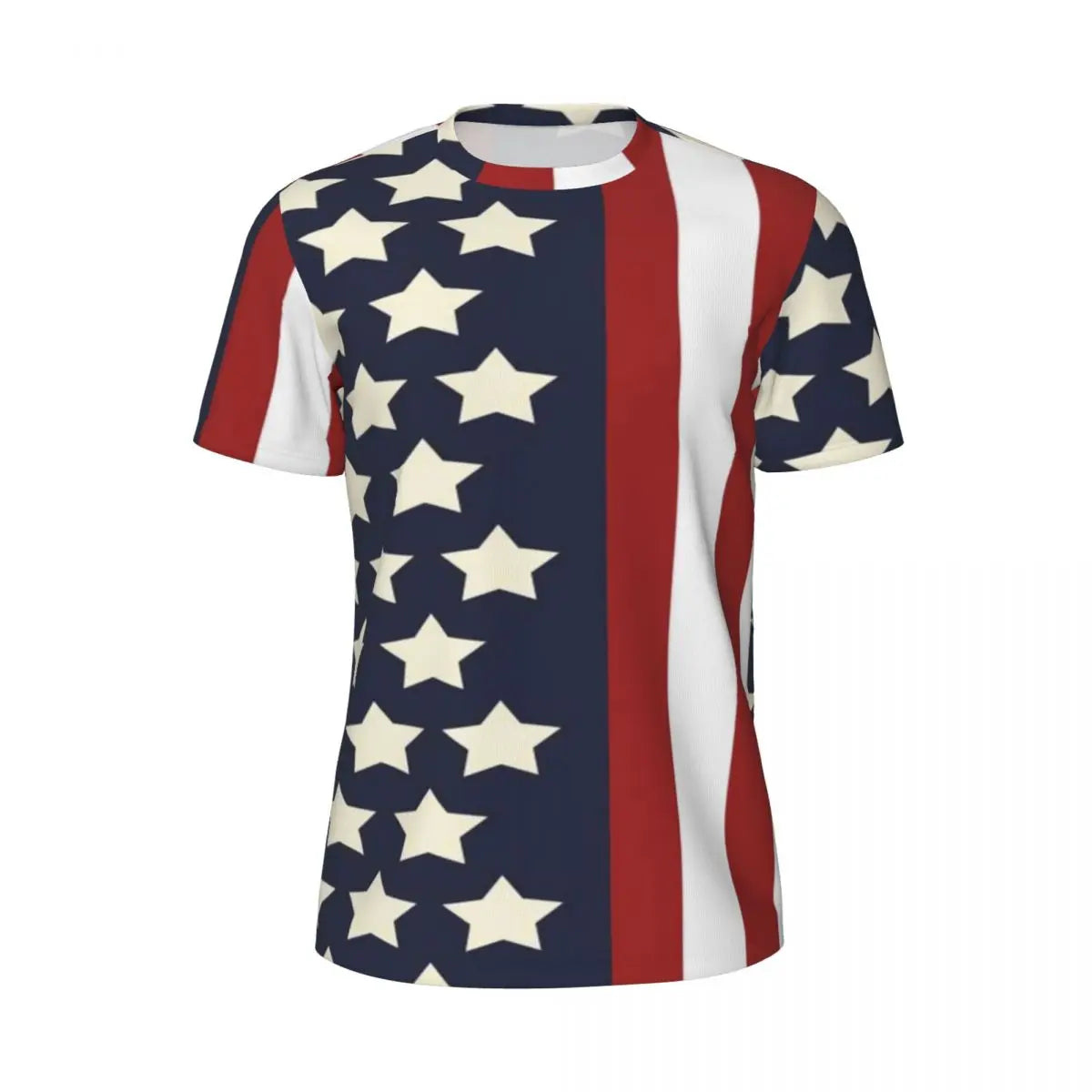Men's USA American Flag Star Print Oversized T-Shirt – Patriotic Streetwear Tee – The Party Days | The Party Days
