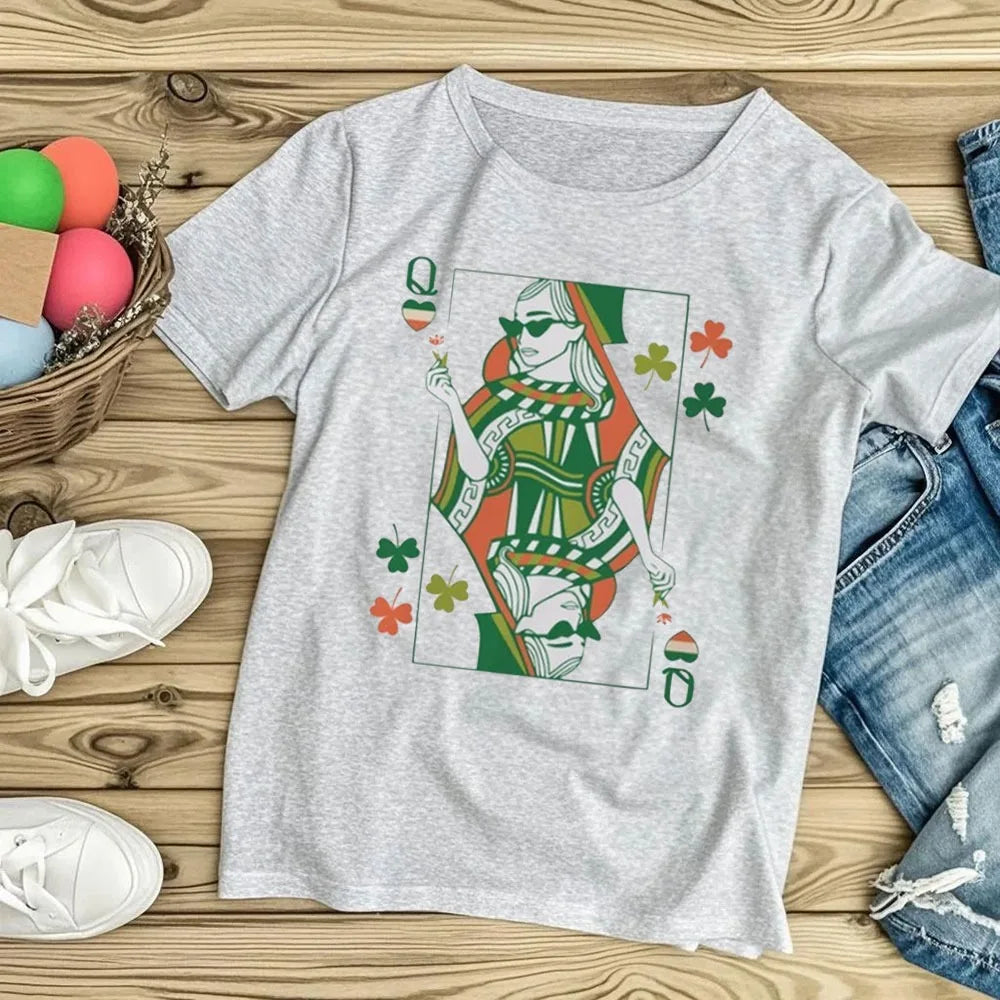 Irish Queen T-Shirt – St. Patrick's Day Women's Tee – The Party Days | The Party Days