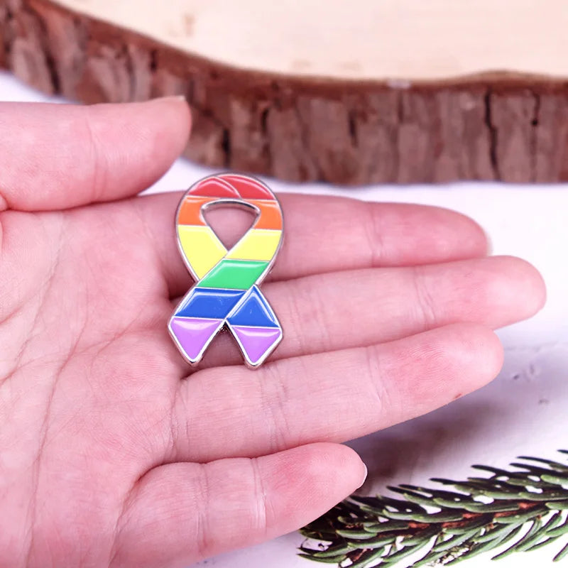 Pride Rainbow Hard Enamel Lapel Pin | LGBTQ+ Awareness Gift | The Party Days | The Party Days