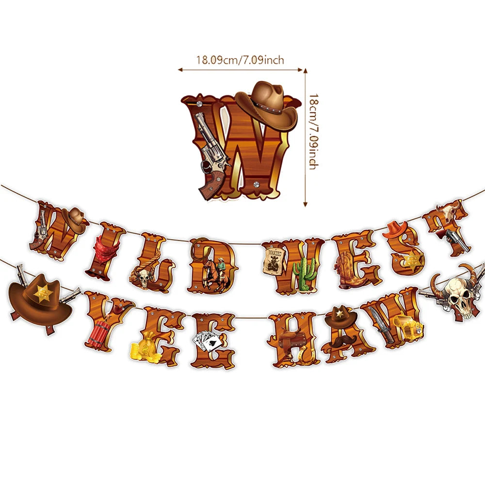 Western Cowboy Party Decorations – Disposable Tableware, Banners & Balloons – The Party Days | The Party Days