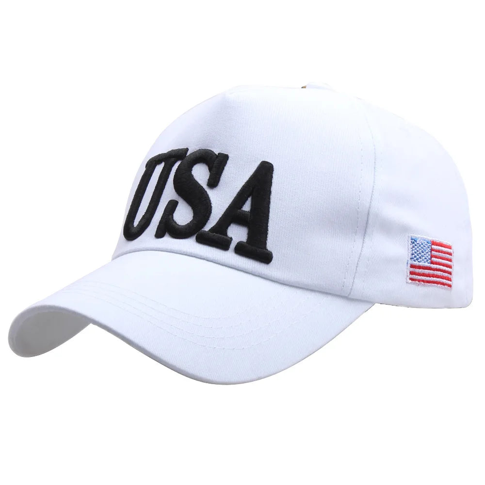 USA Flag Embroidered Baseball Cap – Unisex Patriotic Outdoor Sports Hat | The Party Days | The Party Days