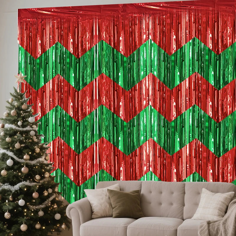 St. Patrick's Day Wavy Silk Rain Curtain 50x200cm – Green Party Banner – The Party Days | The Party Days