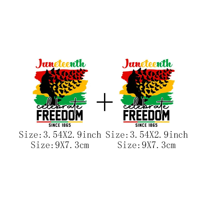 Juneteenth Iron-On Transfer Patch for Clothing – DIY Heat Sticker for T-Shirts & Hoodies | The Party Days | The Party Days