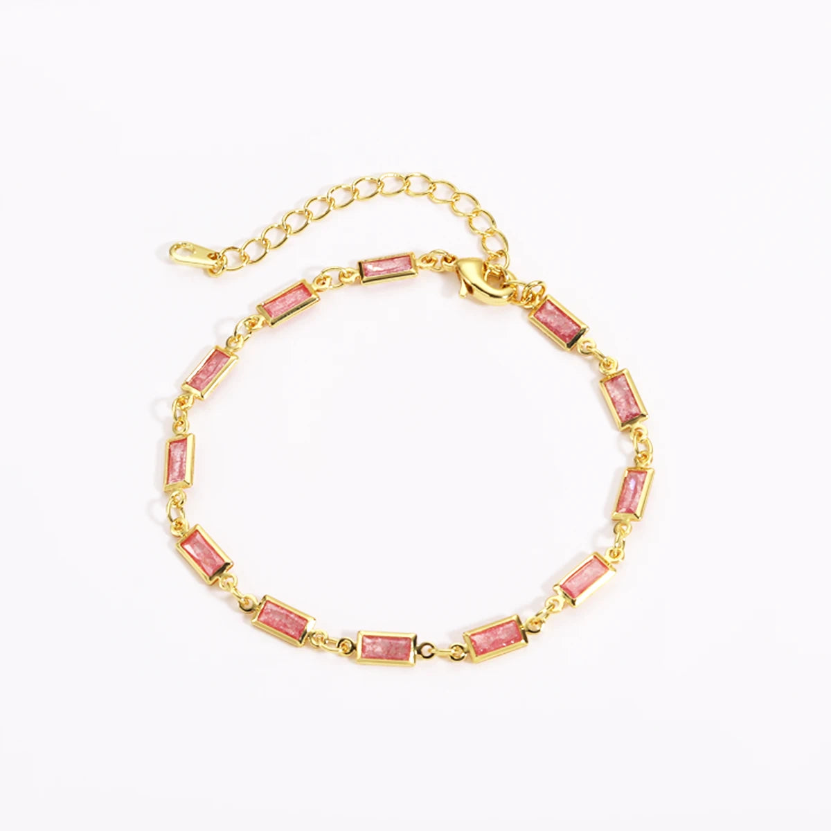 Micro Inlaid Zircon Charm Bracelet & Anklet – Geometric Sugar Design | The Party Days