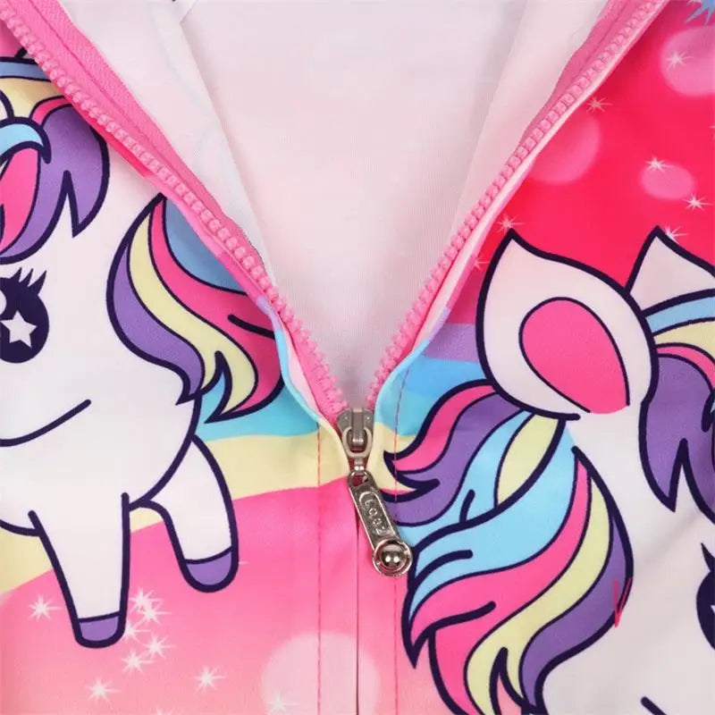 Girls Unicorn Hooded Jacket | The Party Days | The Party Days
