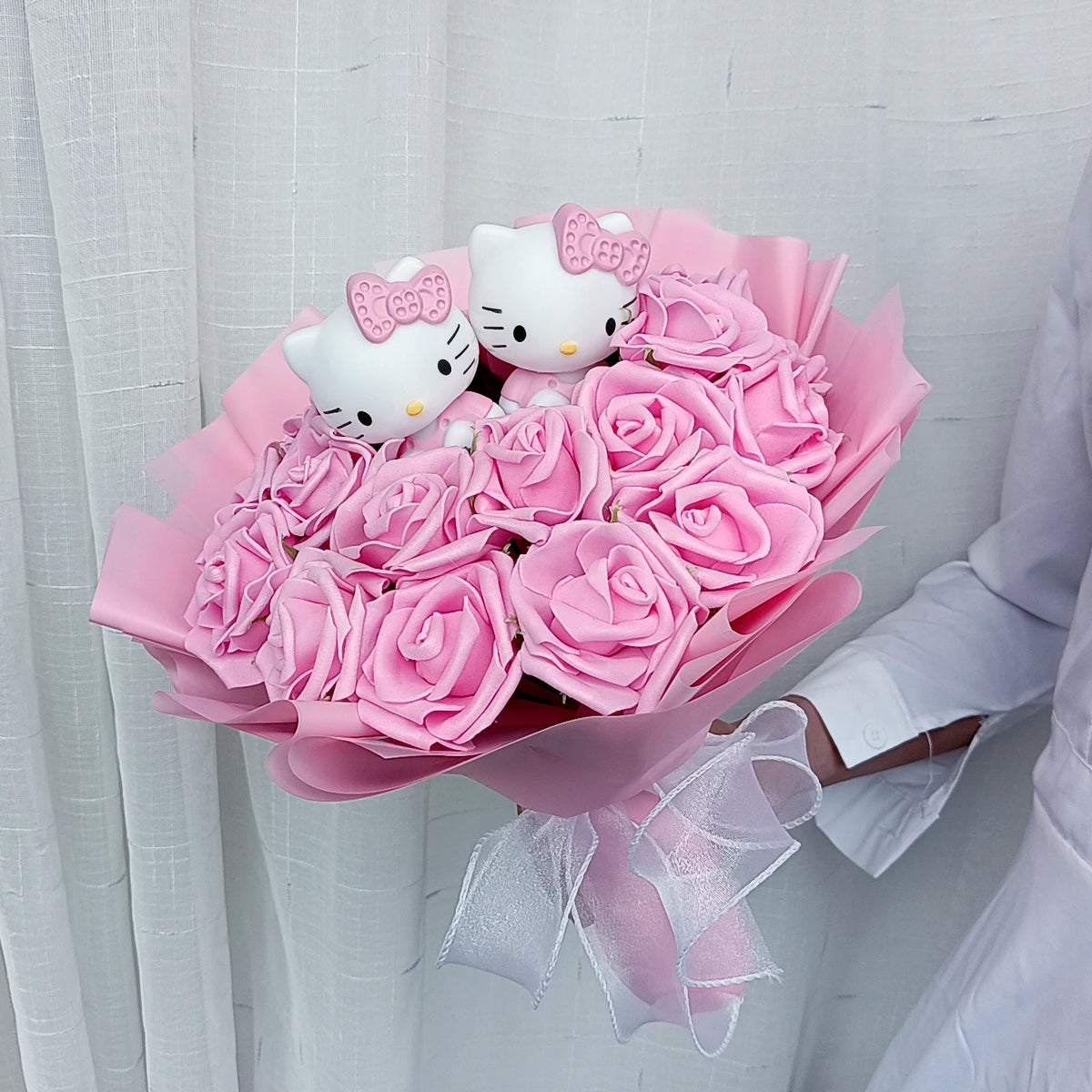 Hello Kitty Plush Bouquet with Soap Roses – Mother's Day Gift | The Party Days | The Party Days