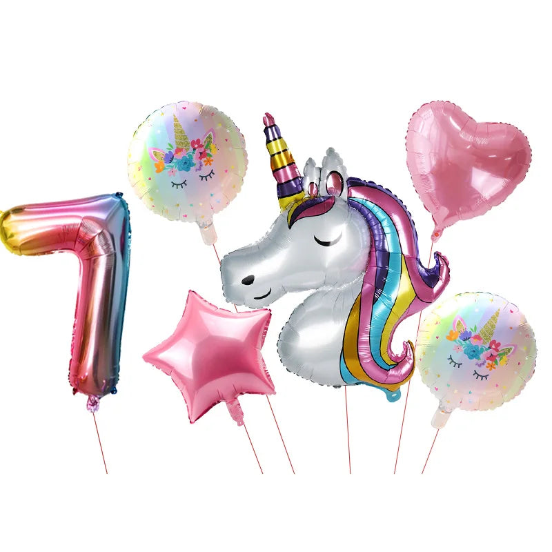 Unicorn Party Decoration Set | Plates, Cups, Balloons & Accessories | The Party Days | The Party Days