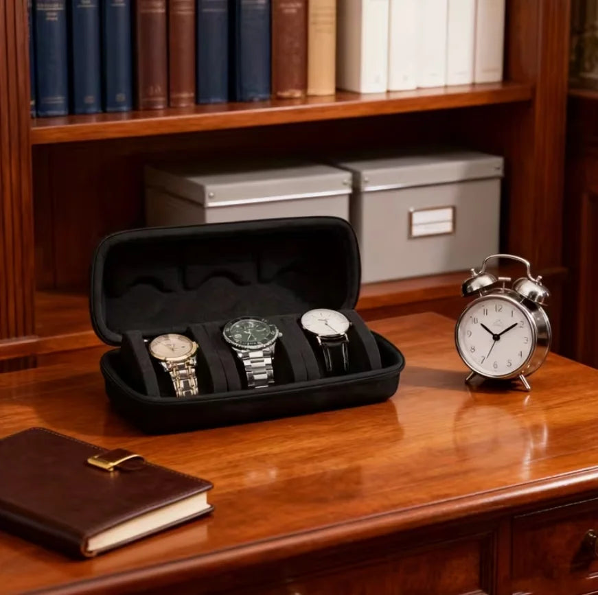 Travel Watch Box – Hard Shell Case with Foam Pillow & Handle | The Party Days | The Party Days