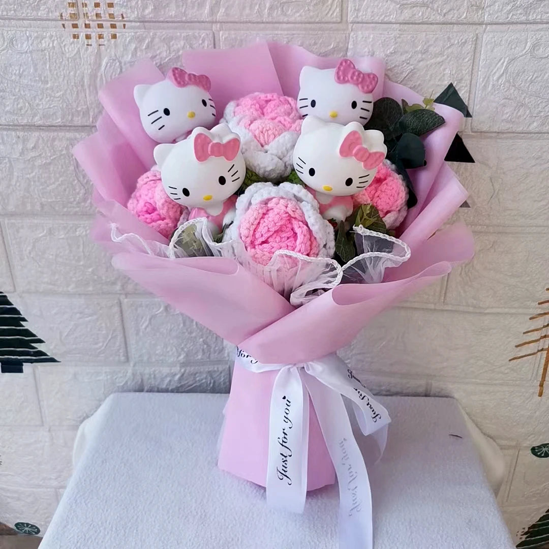 Hello Kitty Plush Bouquet with Soap Roses – Mother's Day Gift | The Party Days | The Party Days