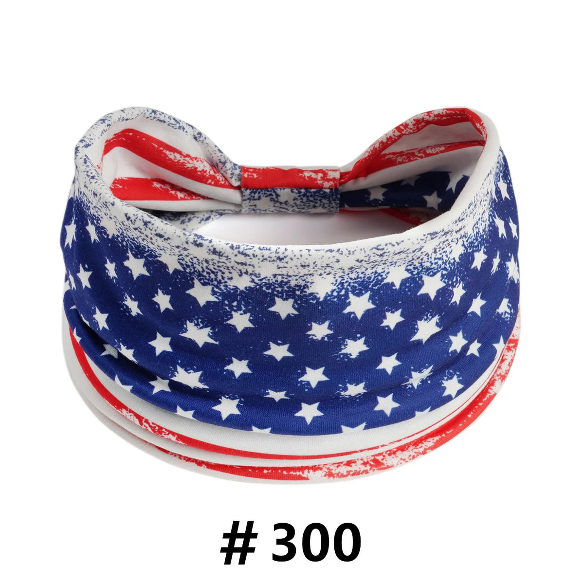American Flag Wide Headband – Patriotic Turban Headwrap Red White & Blue – The Party Days | The Party Days