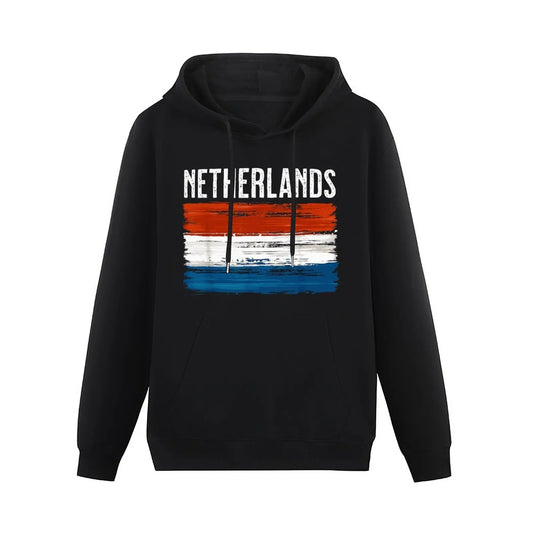 Netherlands Flag & Map Unisex Hoodie – Dutch Pride Pullover Sweatshirt