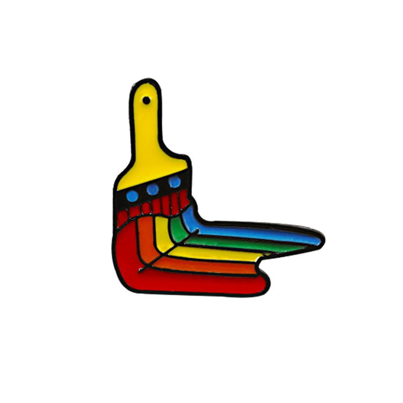 Rainbow Pride Enamel Lapel Pin – LGBT Flag Heart Brooch | The Party Days | The Party Days