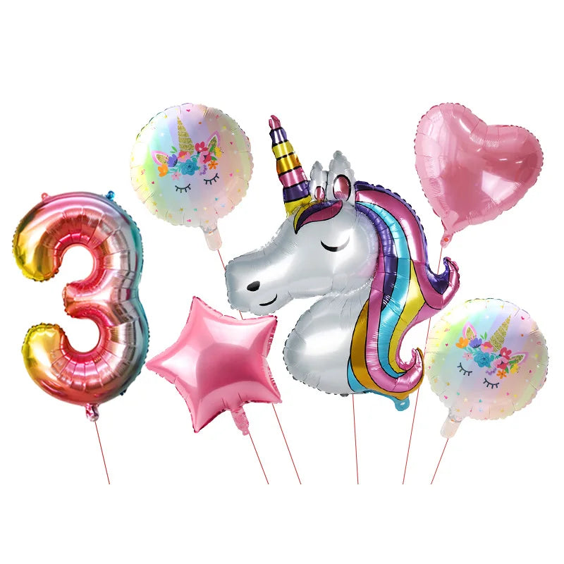 Unicorn Party Decoration Set | Plates, Cups, Balloons & Accessories | The Party Days | The Party Days