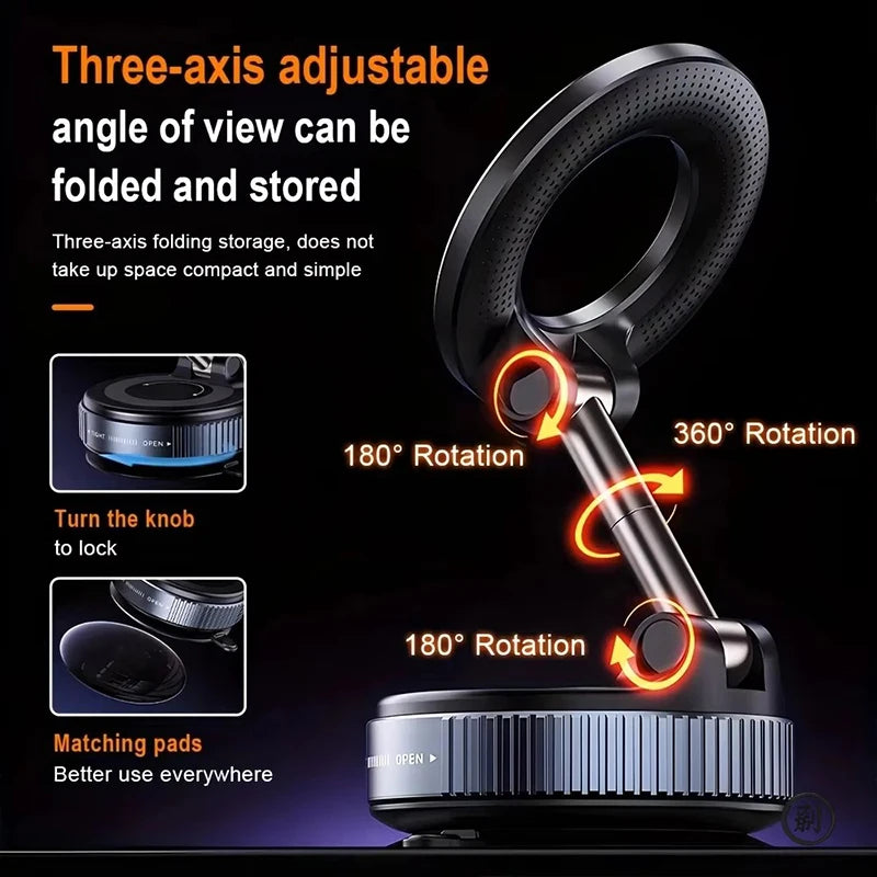 Magnetic Car Phone Holder 360° – Vacuum Suction Universal Mount for Smartphone | The Party Days | The Party Days
