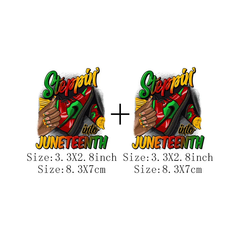 Juneteenth Iron-On Transfer Patch for Clothing – DIY Heat Sticker for T-Shirts & Hoodies | The Party Days | The Party Days