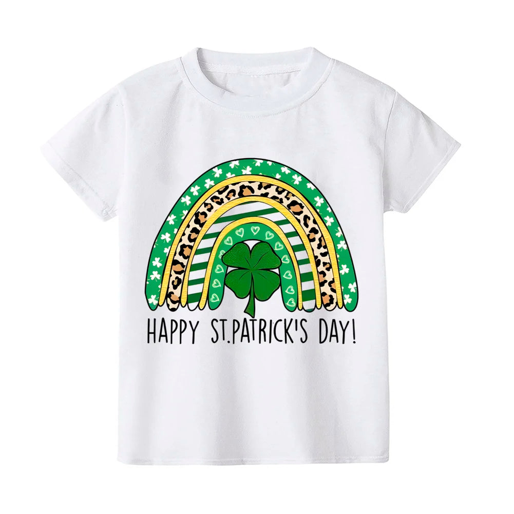 St. Patrick's Day Kids Heart Shamrock T-Shirt – Children's Irish Party Tee – The Party Days | The Party Days