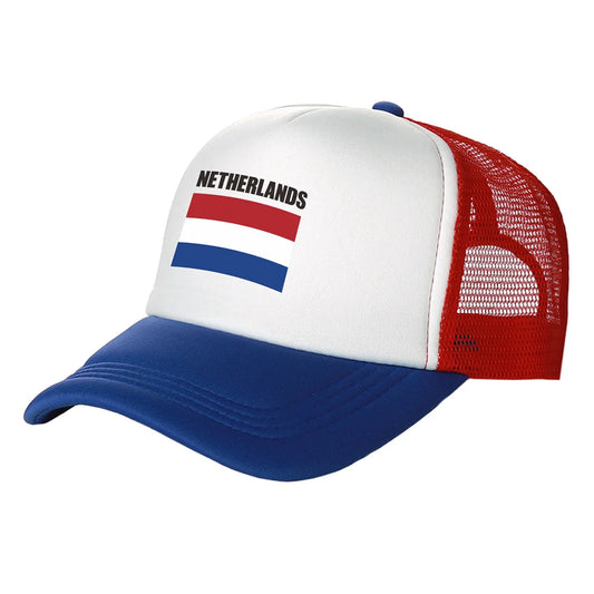 Netherlands Trucker Cap – Dutch Holland NL Mesh Net Baseball Hat | Unisex Summer Snapback