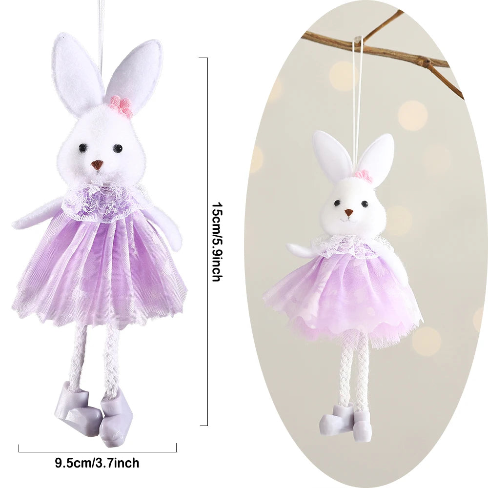 Easter Bunny Hanging Ornaments – Adorable Cloth Doll Decorations for Spring – The Party Days | The Party Days