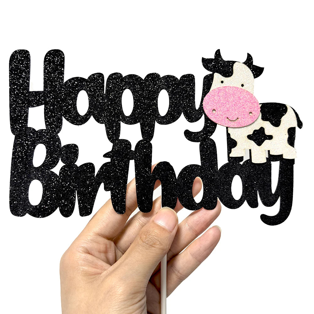 Cow Birthday Party Supplies – Farm Theme Disposable Tableware Set – The Party Days | The Party Days