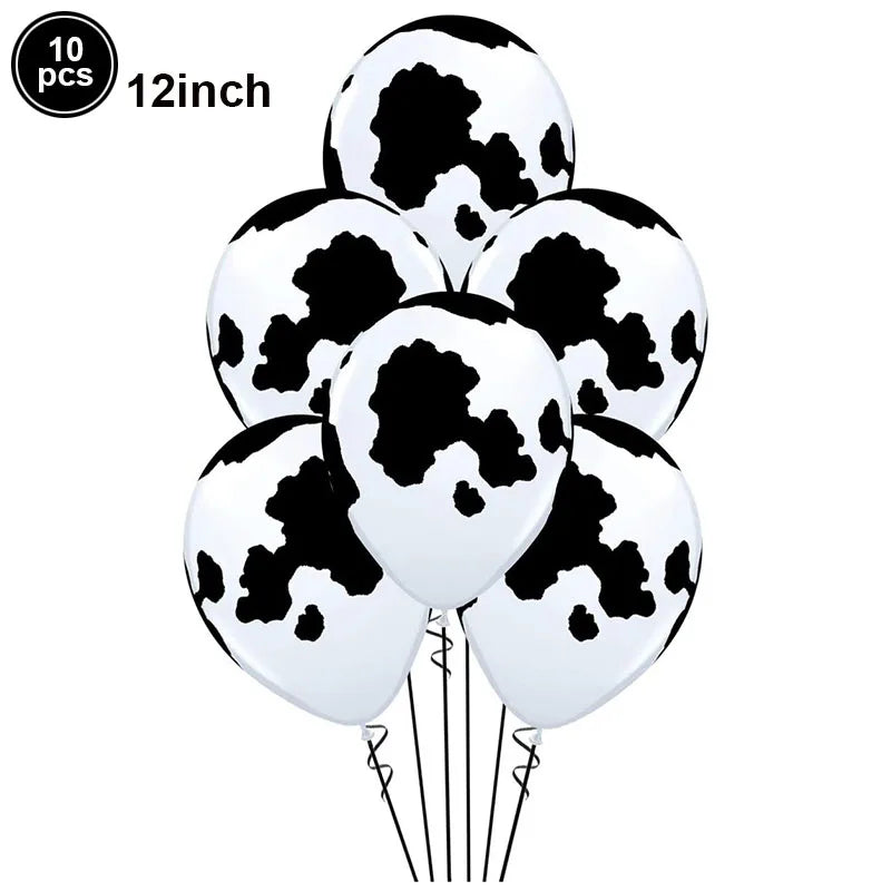 Cow Birthday Party Supplies – Farm Theme Disposable Tableware Set – The Party Days | The Party Days