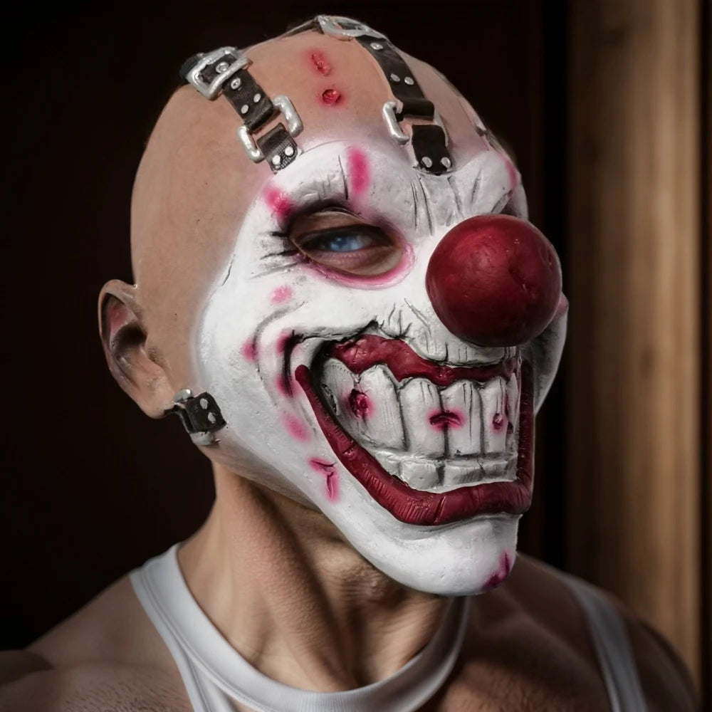 Creepy Clown Joker Mask Party Latex