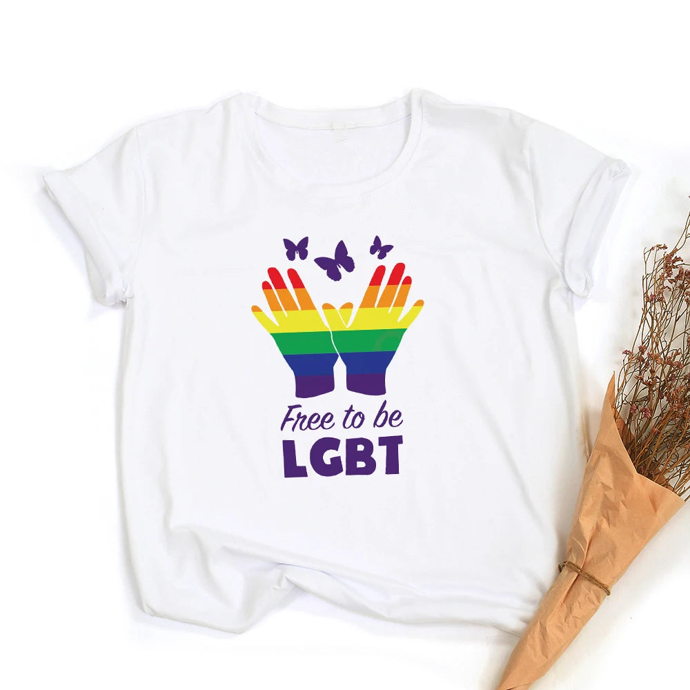 Peace Love Equality LGBT Pride T-Shirt – Rainbow Graphic Tee | The Party Days | The Party Days