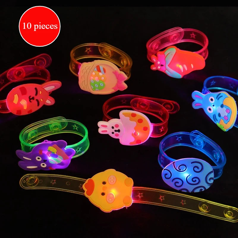 Easter LED Light Up Jewelry Set - Glowing Rings, Necklaces & Bracelets | The Party Days