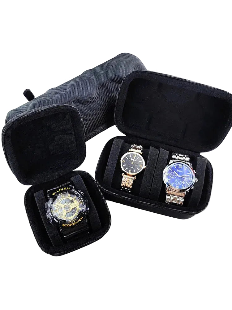 Travel Watch Box – Hard Shell Case with Foam Pillow & Handle | The Party Days | The Party Days