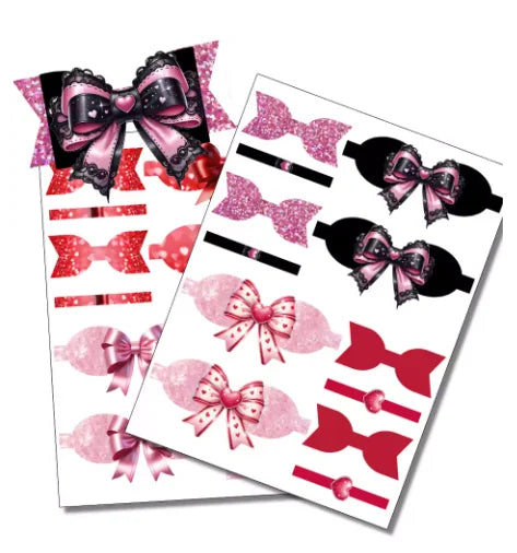King’s Day Netherlands Hair Bow DIY Craft – Litchi Print Faux Leather, 30x22cm | The Party Days