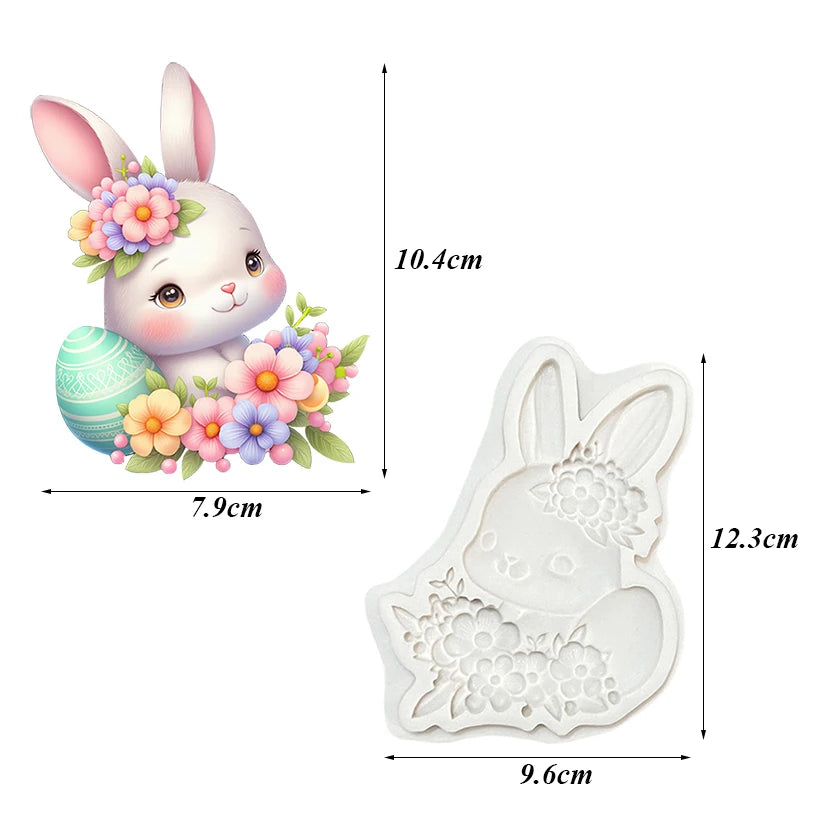 Easter Bunny, Eggs & Flowers Silicone Mold – Baking & Cake Decorating – The Party Days | The Party Days