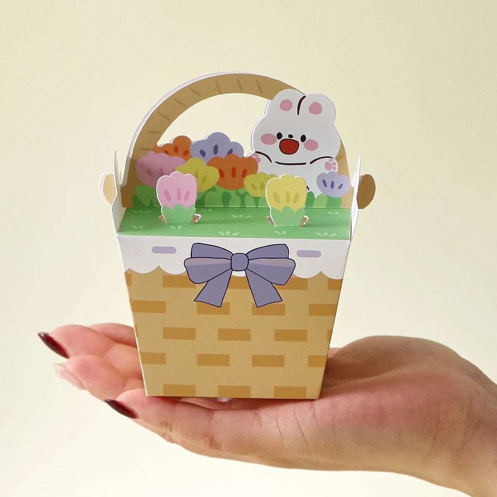 Easter Gift Boxes – Set of 5 Cute Bunny Design Paperboard Boxes | The Party Days