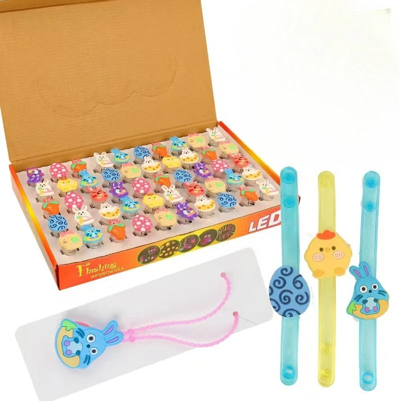 Easter LED Light Up Jewelry Set - Glowing Rings, Necklaces & Bracelets | The Party Days
