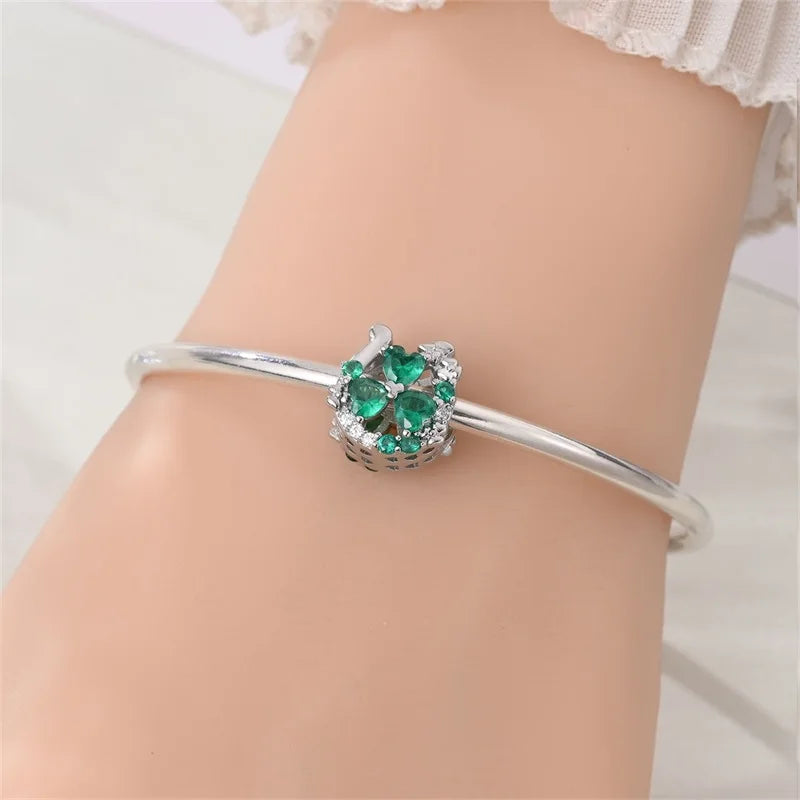 925 Silver St. Patrick's Day Bracelet Charms with Zirconia – GDTC Certified – The Party Days | The Party Days