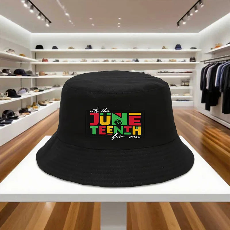 Juneteenth Bucket Hat – Unisex Polyester Fisherman Cap for Outdoor Activities | The Party Days | The Party Days