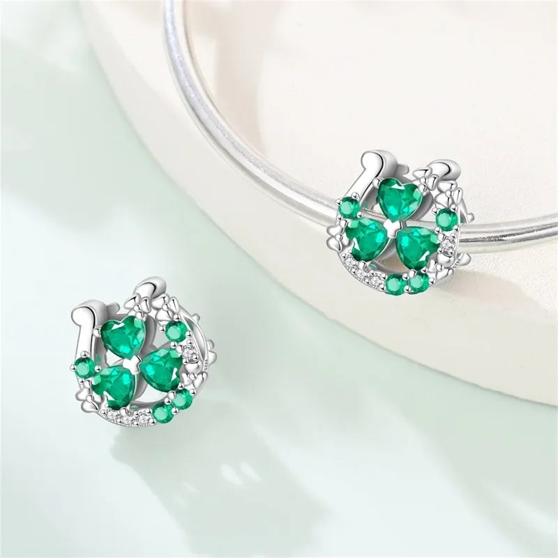 925 Silver St. Patrick's Day Bracelet Charms with Zirconia – GDTC Certified – The Party Days | The Party Days