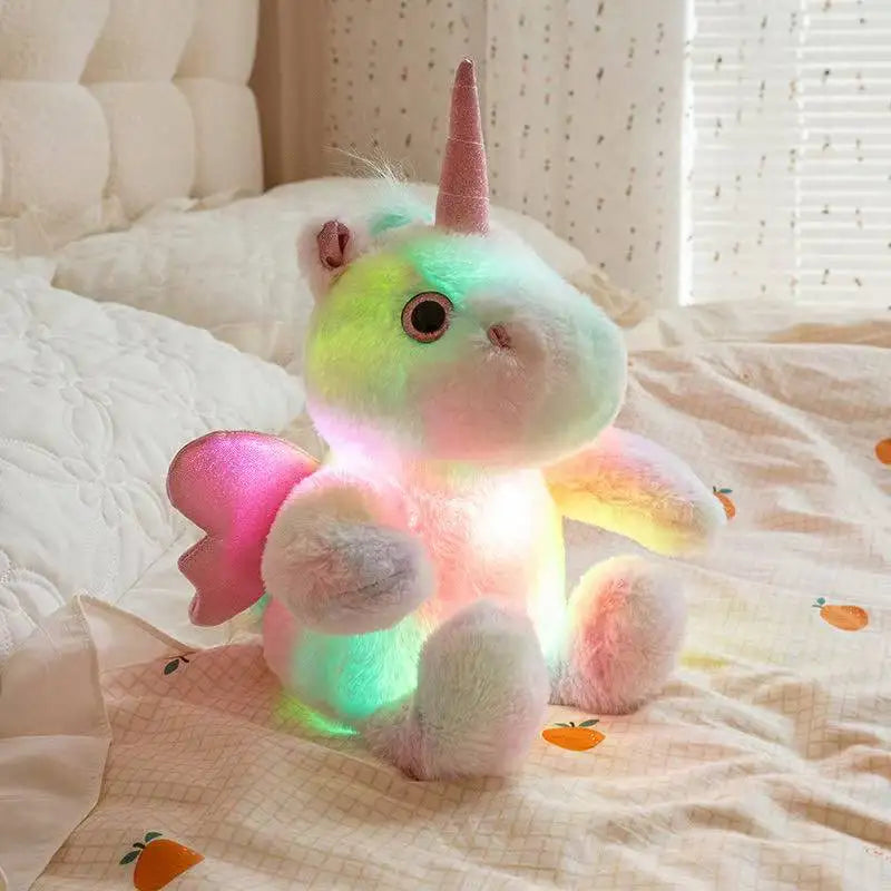 Luminous Unicorn Plush Toy | Kawaii Glow Stuffed Animal | The Party Days | The Party Days