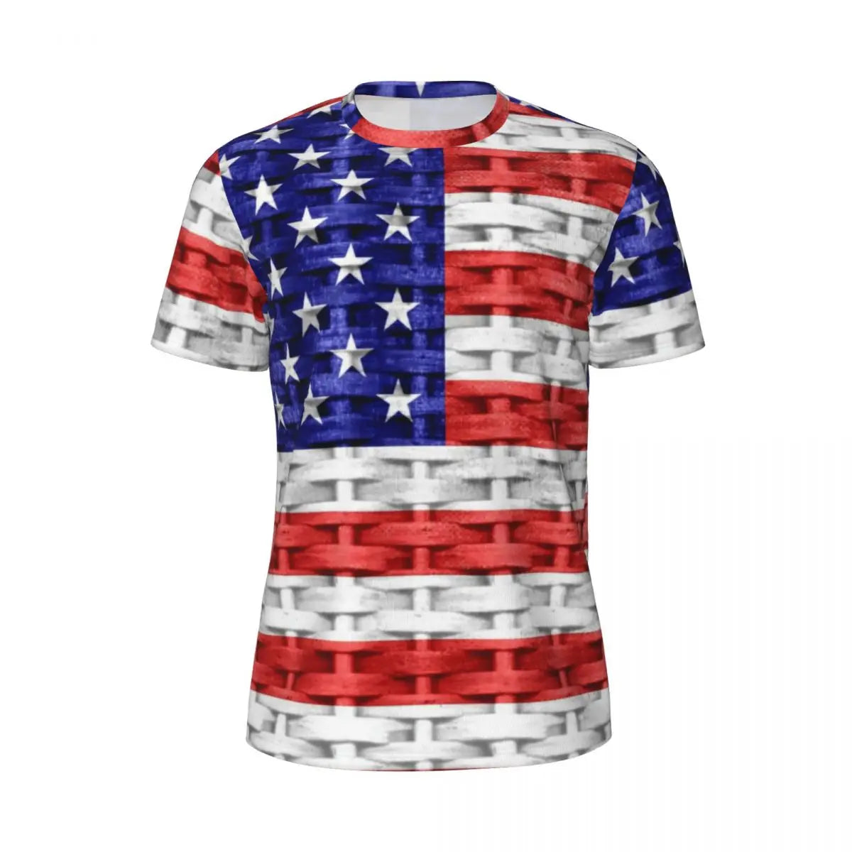 Men's USA American Flag Star Print Oversized T-Shirt – Patriotic Streetwear Tee – The Party Days | The Party Days
