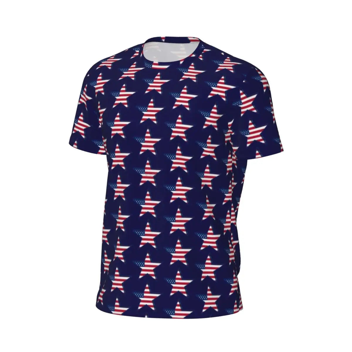 Men's USA American Flag Star Print Oversized T-Shirt – Patriotic Streetwear Tee – The Party Days | The Party Days