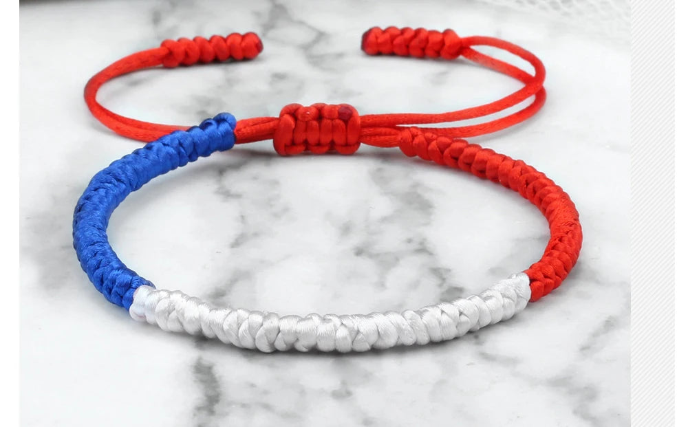 Flag Braided Rope Bracelet – Colorful Unisex Strand Bangle – The Party Days | The Party Days