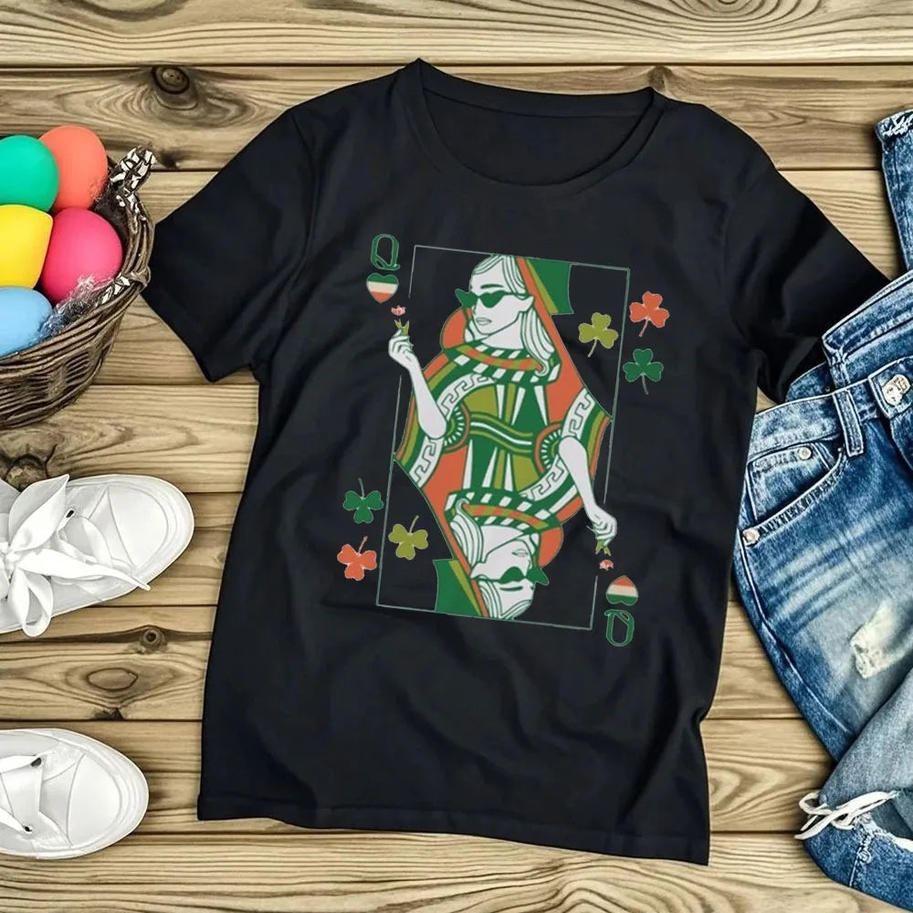Irish Queen T-Shirt – St. Patrick's Day Women's Tee – The Party Days | The Party Days