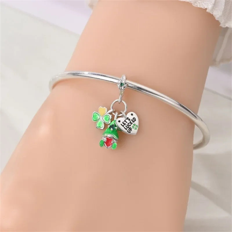 925 Silver St. Patrick's Day Bracelet Charms with Zirconia – GDTC Certified – The Party Days | The Party Days